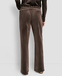 Dkny Women's Hd Embroidery Logo Slit Track Pants