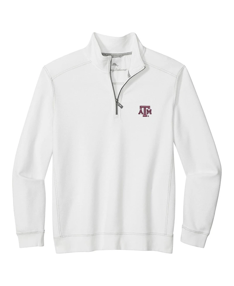 Tommy Bahama Men's White Texas A&M Aggies Montego Bay Half-Zip Jacket