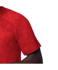 Msx by Michael Strahan Men's Scarlet San Francisco 49ers Baseline Raglan Polo Shirt