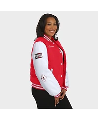 Wear by Erin Andrews Women'sRed Georgia Bulldogs Varsity Puffer Jacket