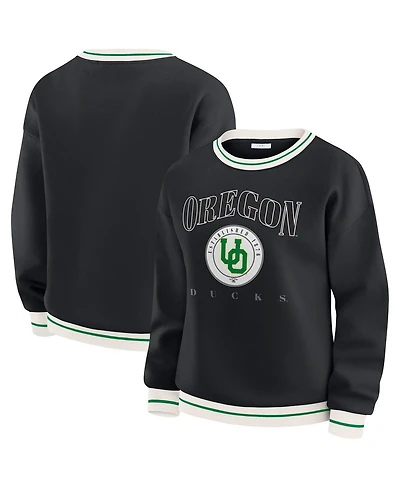 Wear by Erin Andrews Women'sBlack Oregon Ducks Seal Sweatshirt