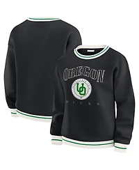Wear by Erin Andrews Women'sBlack Oregon Ducks Seal Sweatshirt