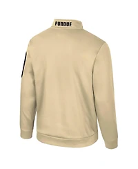 Colosseum Men's Gold Purdue Boilermakers Mainframe Quarter-Zip Fleece Jacket