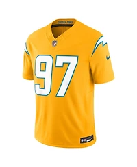 Nike Men's Joey Bosa Gold Los Angeles Chargers Alternate Charger Power Vapor F.u.s.e. Limited Jersey