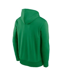 Nike Men's Green Oregon Ducks Team Stacked Performance Pullover Hoodie