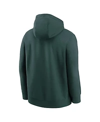 Nike Men's Green Michigan State Spartans Club Fleece Arch Pullover Hoodie