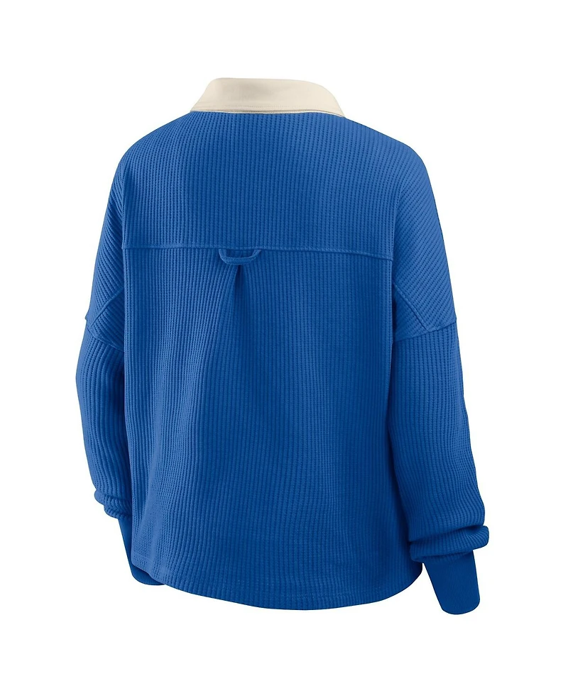 Fanatics Women's Royal Buffalo Bills Oversized Hometown Premium Thermal Long Sleeve Shirt