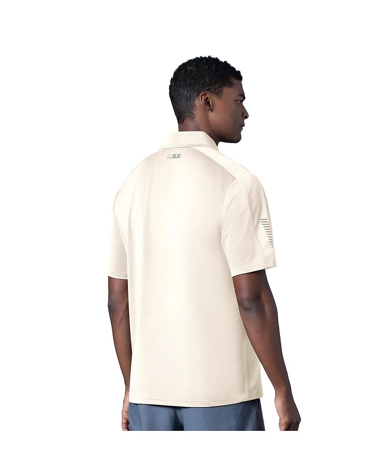 Msx by Michael Strahan Men's Cream San Francisco 49ers Tournament Polo Shirt