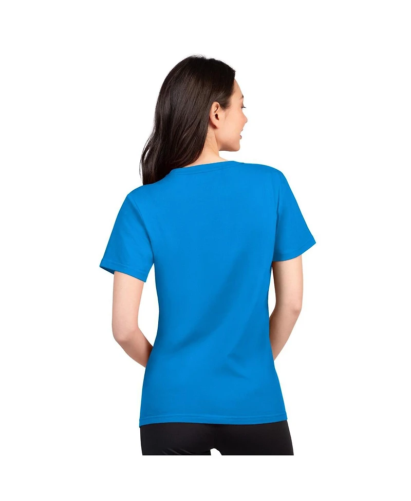 G-iii 4Her by Carl Banks Women's Powder Blue Los Angeles Chargers Super-Slim Lightweight Winning Crew T-Shirt