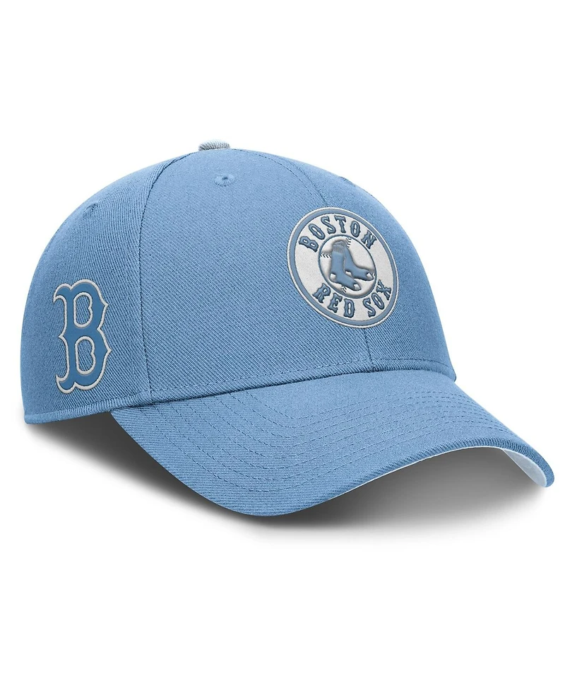 Nike Men's Light Blue Boston Red Sox Rise Dri-Fit Adjustable Hat