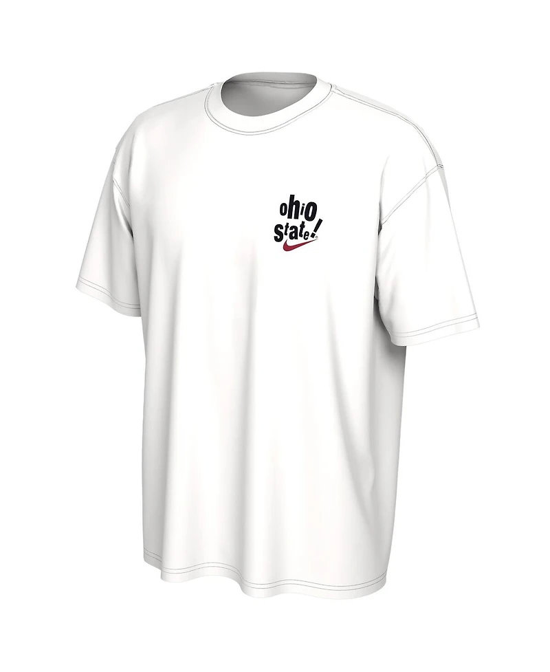 Nike Men's White Ohio State Buckeyes Max90 T-Shirt