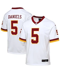 Nike Big Boys and GirlsJayden Daniels White Washington Commanders Game Super Bowl Era Jersey