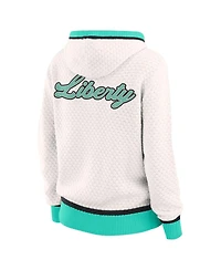 Wear by Erin Andrews Women'sCream New York Liberty Hooded Sweater