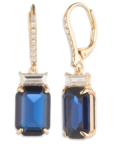Lauren Ralph Glass Stone Drop Earrings
