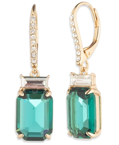 Lauren Ralph Glass Stone Drop Earrings