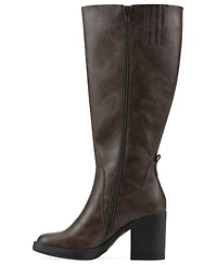 White Mountain Women's Mackle Tall Block Heel Boots