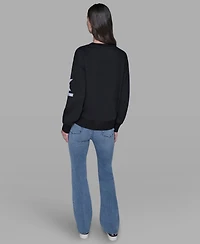 Karl Lagerfeld Paris Women's Long Sleeve Sweatshirt