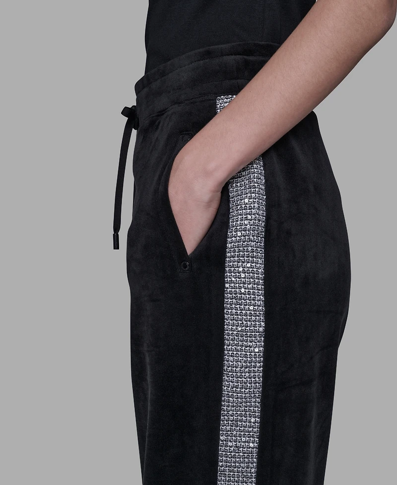 Karl Lagerfeld Paris Women's Pull On Track Pants