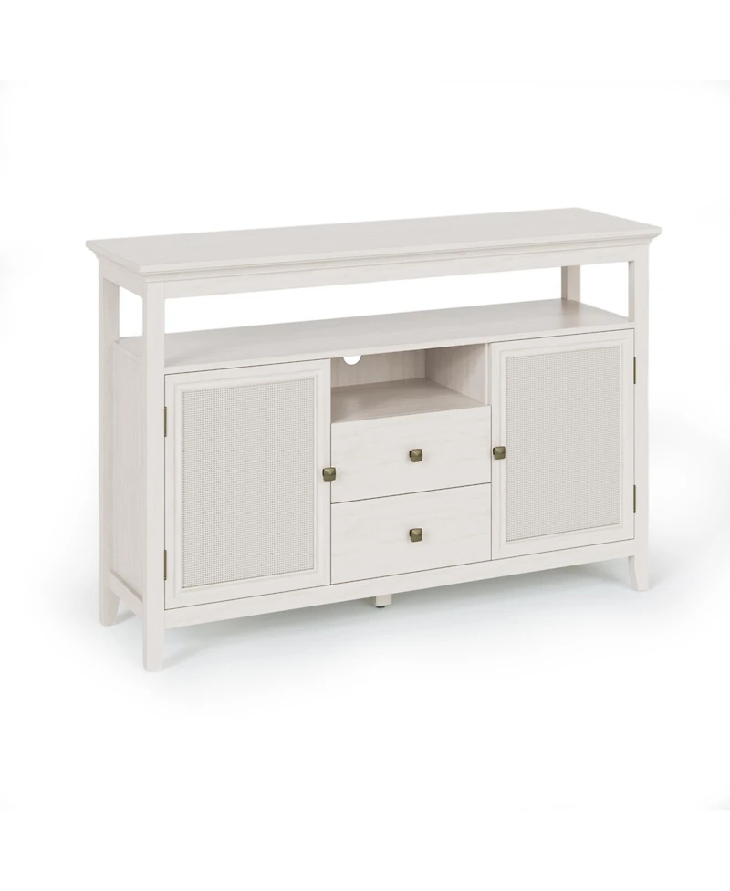 Lovmor Exquisite Rattan Accent Cabinet with Ample Storage Stylish Boho Design and Wide Usage