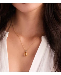 Le Vian Chocolatier Cinnamon Citrine (2-1/2 ct. t.w.) & Chocolate Diamond (1/20 ct. t.w.) Pendant Necklace in 14k Yellow Gold, 20"