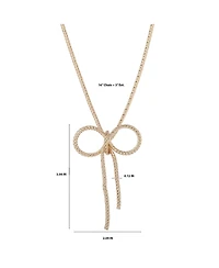 BCBGeneration Gold Bow Pendant Chain Necklace