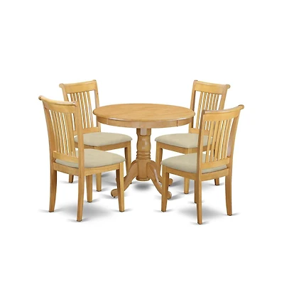 East West Furniture Dining Room Set Oak
