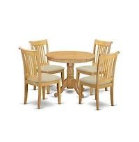 East West Furniture Dining Room Set Oak