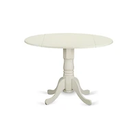 East West Furniture Dining Room Set Linen White