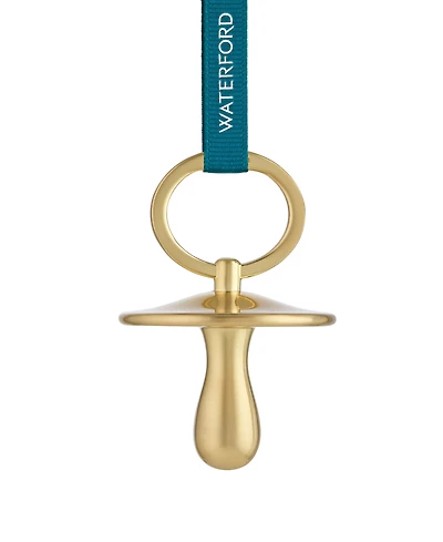 Waterford Christmas Pacifier Golden Ornament