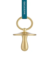 Waterford Christmas Pacifier Golden Ornament