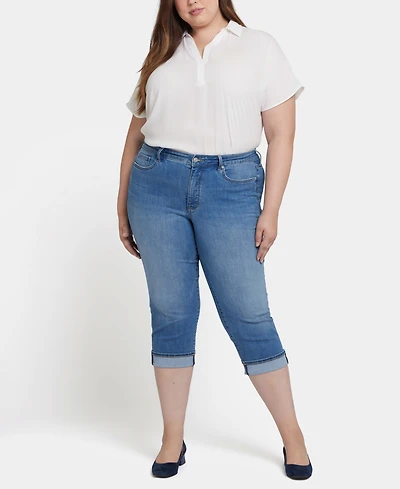 Nydj Plus Marilyn Straight Crop Jeans