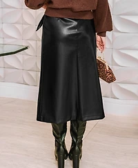 Cupshe Women's Go Big Black Midi Skirt