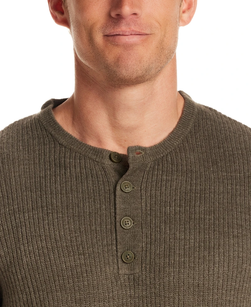Weatherproof Vintage Men's Soft Touch Henley Sweater