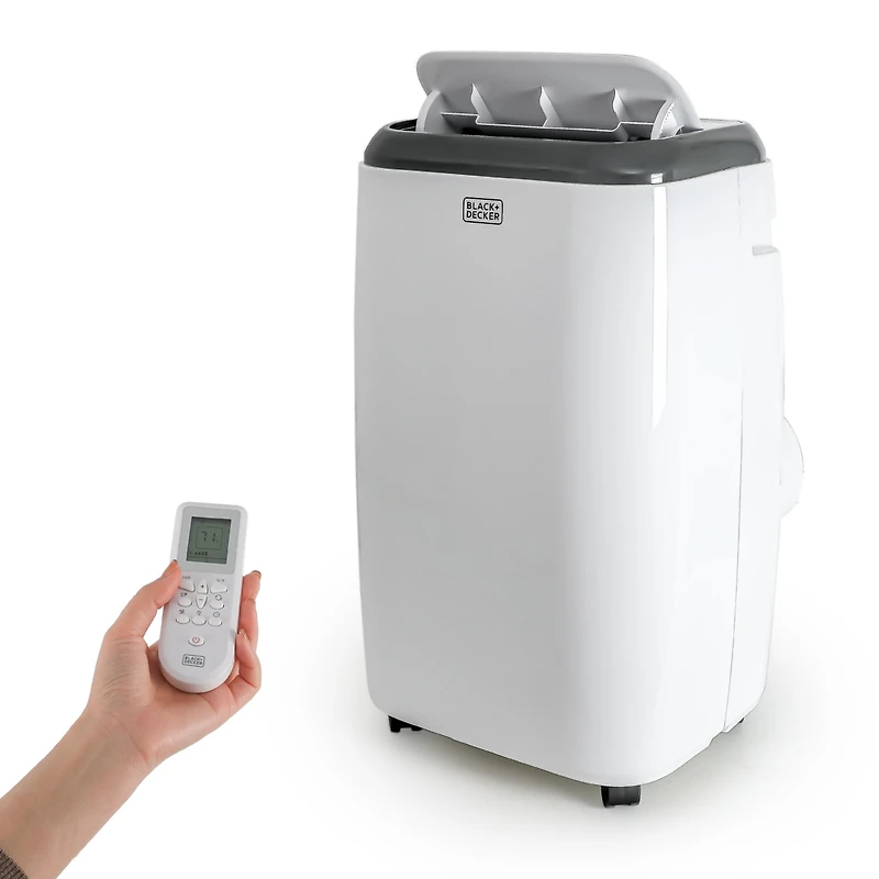 Black & Decker 10,000 Btu Sacc/Cec (14,000 Btu Ashrae) Portable Air Conditioner with Heat and Remote Control, White