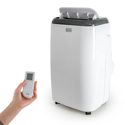 Black & Decker 10,000 Btu Sacc/Cec (14,000 Btu Ashrae) Portable Air Conditioner with Heat and Remote Control, White