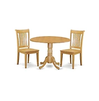 East West Furniture Dining Room Set Oak