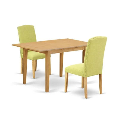 East West Furniture Dining Room Set Oak