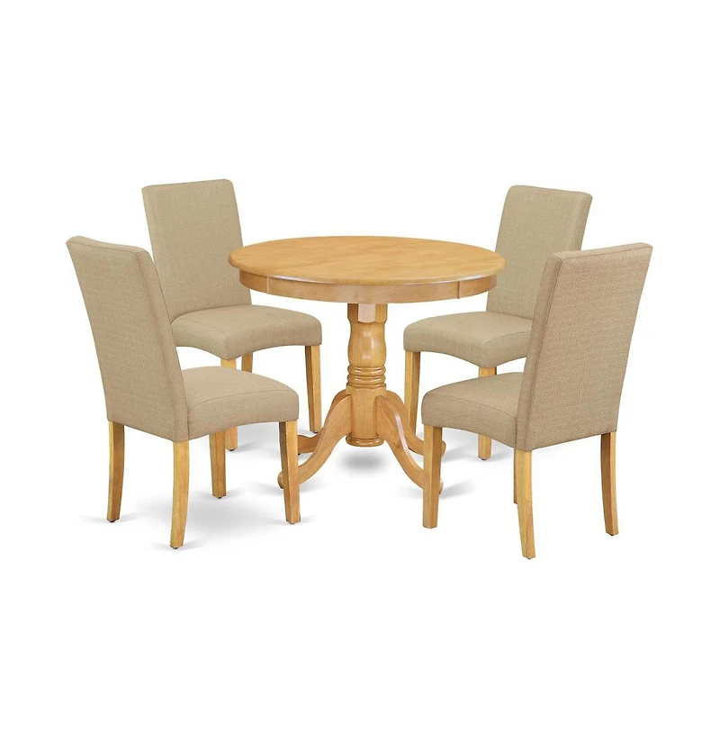 East West Furniture Dining Room Set Oak