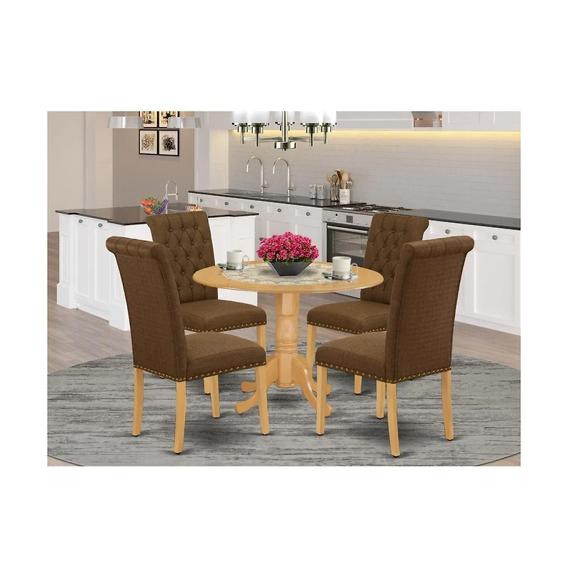 East West Furniture Dining Room Set Oak