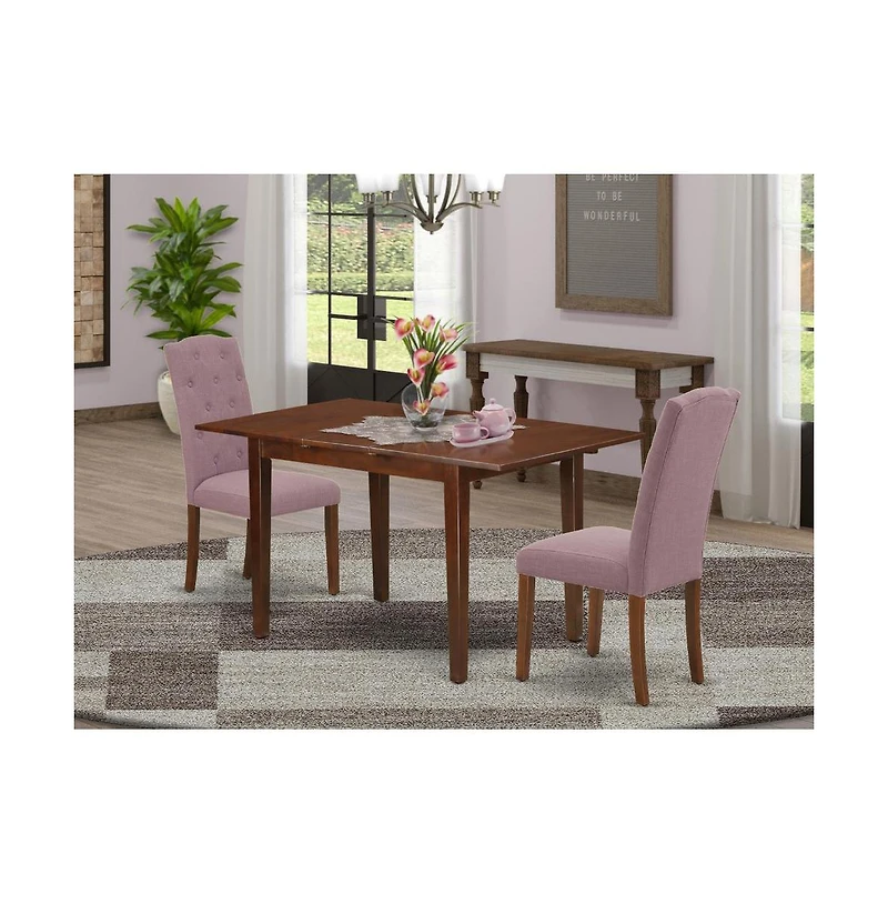 East West Furniture Dining Room Set Mahogany
