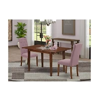 East West Furniture Dining Room Set Mahogany
