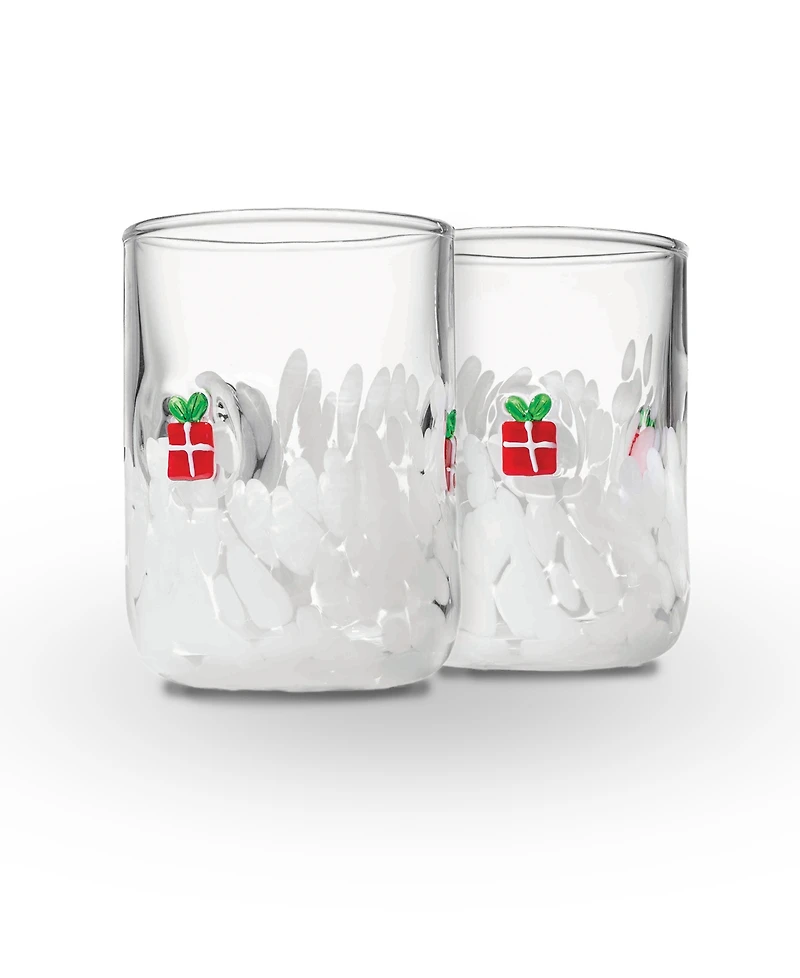 Godinger Present Double Old-Fashioned Glasses, Set of 2