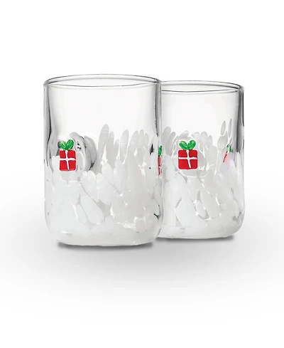 Godinger Present Double Old-Fashioned Glasses, Set of 2