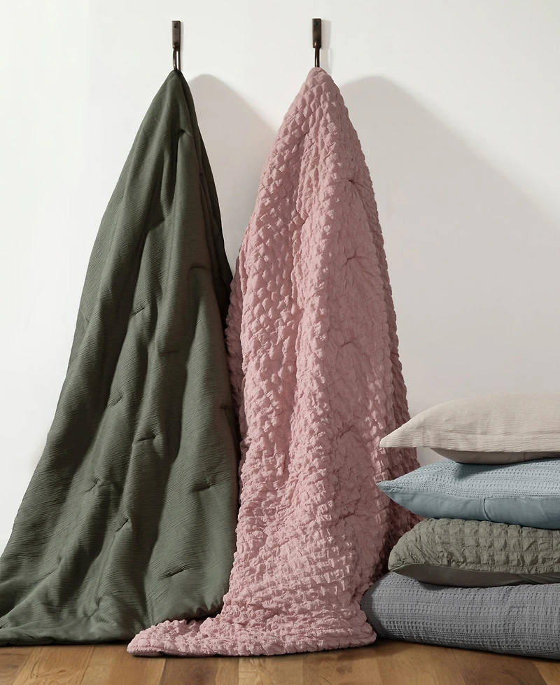 Ienjoy Home Textured Seersucker Box 3-Pc. Comforter Set, King/ California King