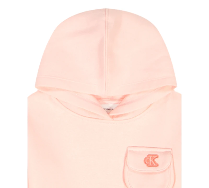 Calvin Klein Toddler Girls 2T-4T 2-Piece Fleece Hoodie and Pants Set