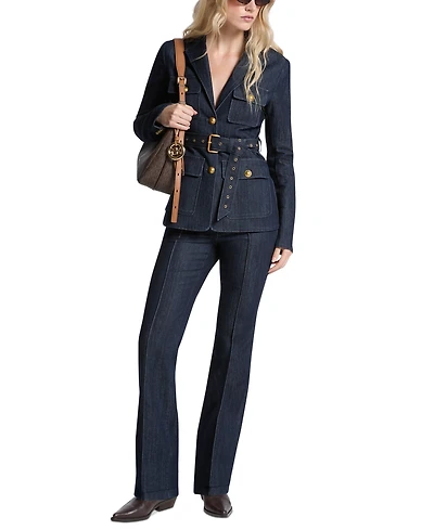 Michael Kors Women's Utility Denim Blazer