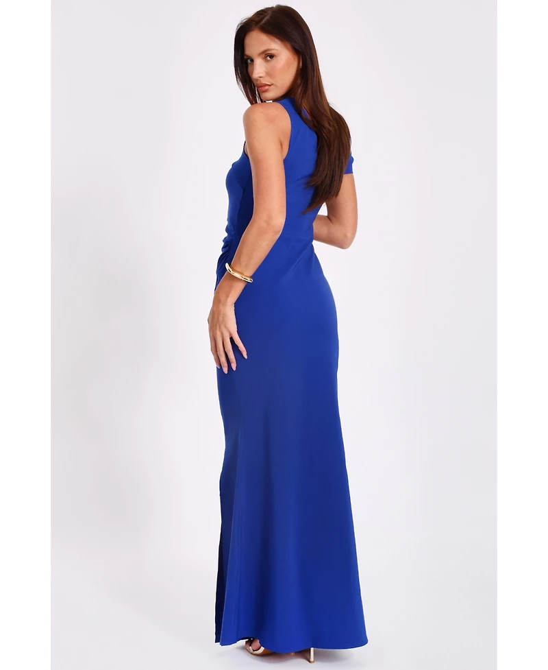Quiz Women's Bengaline Strap Off Shoulder Wrap Maxi Dress