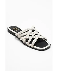 Forever & Always Shoes Alisha Leather Slide Sandal (Women)