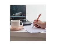 Htutwoo 18 Pcs Ballpoint Pens Medium Point 1mm Black Ink Work Pen With Super Soft Grip Ball Point Pen For Men Women Retractable Office Pens