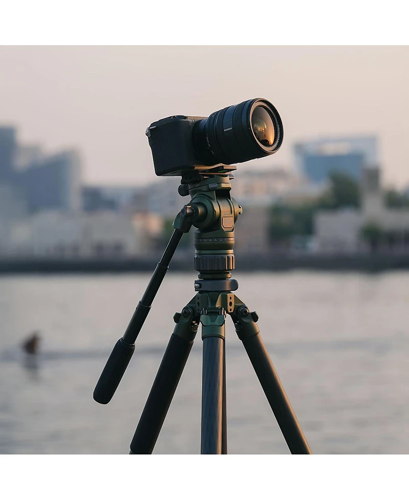Tilta Travel Video Fluid Head with 3-Stage Carbon Fiber Tripod Legs